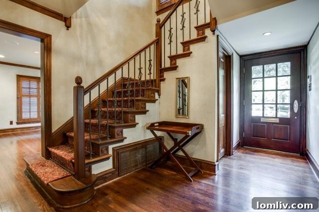 Elegant Foyer at 4511 Arcady Avenue, Highland Park