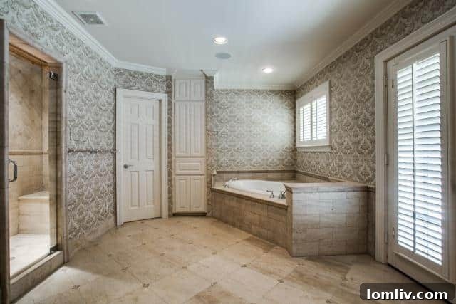 Dual Pedestal Vanities in Master Bath at 4511 Arcady Avenue