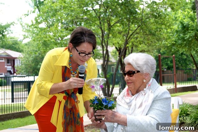 Ebby Halliday Acers and Sabrina Porter at The Ebby House dedication, supporting young women aging out of foster care.