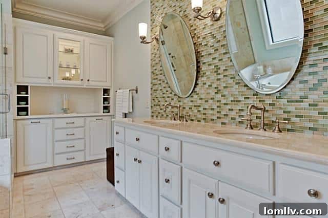 Luxurious five-piece master bathroom with frameless shower and jetted tub, 2805 Rosedale