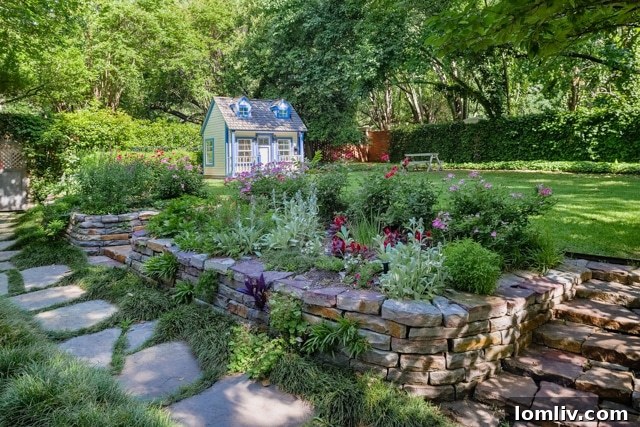 Aerial view showcasing the expansive grounds and mature trees at 9250 Meadowbrook