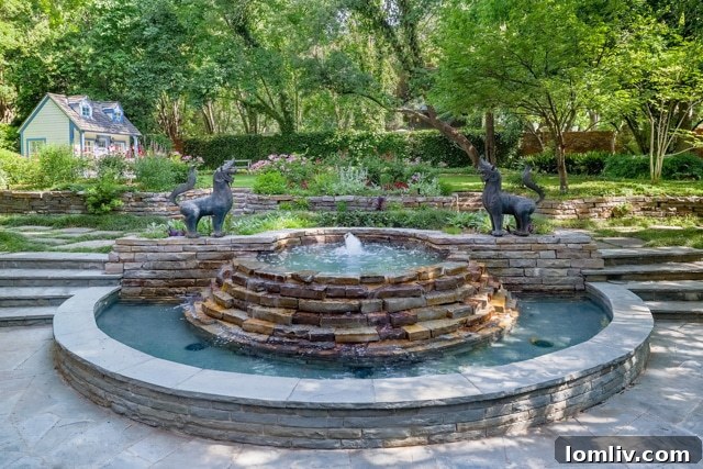 One of many picturesque vistas from the outdoor living spaces at 9250 Meadowbrook