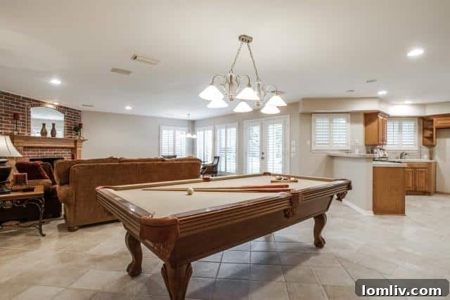 2304-Provine-basement-gameroom - Expansive Basement Game Room with Entertainment Options