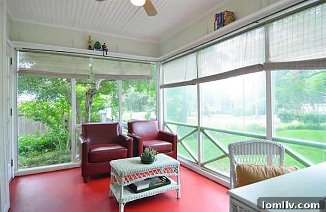 Bright and airy sunroom perfect for relaxation