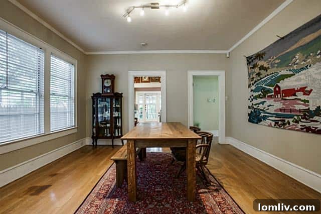 314 S. Montclair Dining - Elegant Dining Space with French Doors