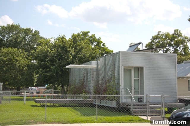 The sustainable zeRow House, part of Project Row Houses' architectural innovations