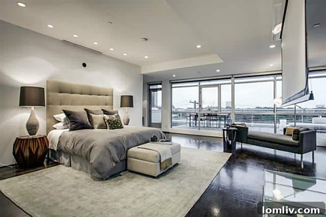 3203 McKinney Avenue Master Bedroom - City Views