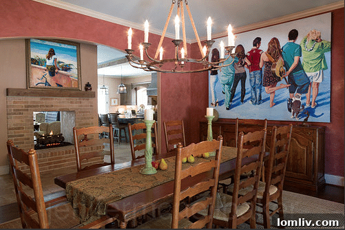 Elegant Dining Room in the Brookcove Home, Featured in Occupy Texas Film