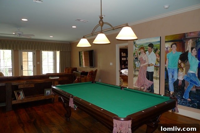 Another View of the Lively Game Room in the Brookcove Home
