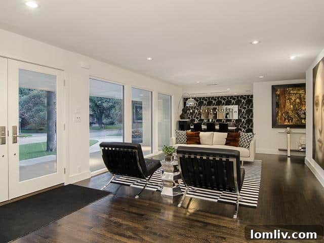 Comfortable Family Room with Abundant Natural Light