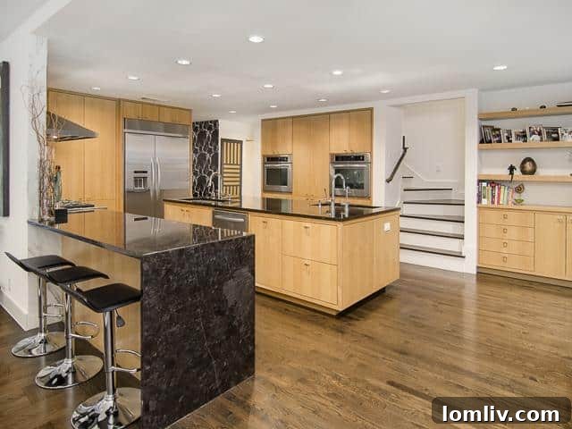 Sleek and Modern Kitchen Interior with High-End Finishes
