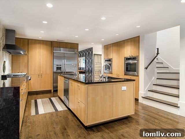 Contemporary Kitchen with Ample Counter Space and Storage