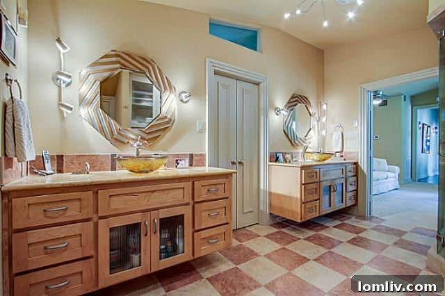 Luxurious master bathroom with spa-quality finishes and modern design at 6202 Monticello