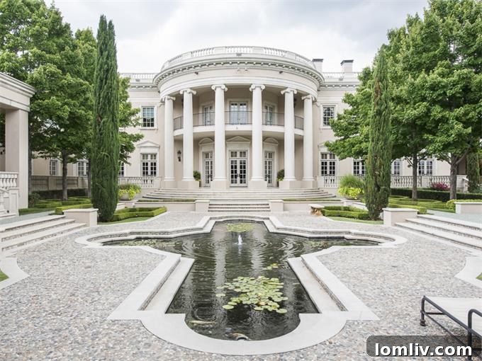 Obama's Dallas Dream Home: Why He Should Own the White House 10 10777-Strait-Lane-back-portico-koi
