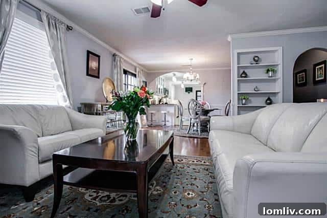 Spacious Living Room at 9403 Thornberry Lane Dallas