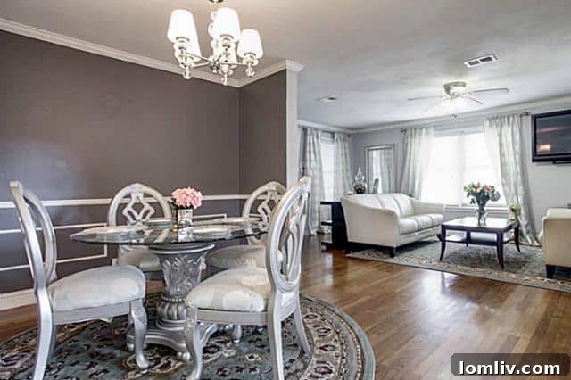 Elegant Dining Area in 9403 Thornberry Lane Dallas Property