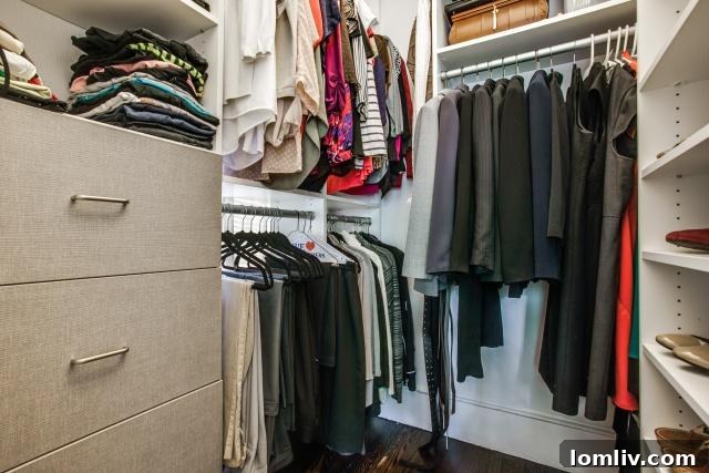 Interior of the California Closet, designed for optimal organization