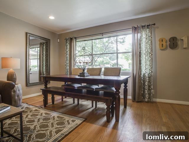 Spacious Dining Area of the HGTV-Featured Home
