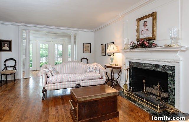 Preston Hollow's Elite Historic Find on Celebrity Avenue 7 4907 DeLoache Living Room 2 - Another View of Elegant Interiors