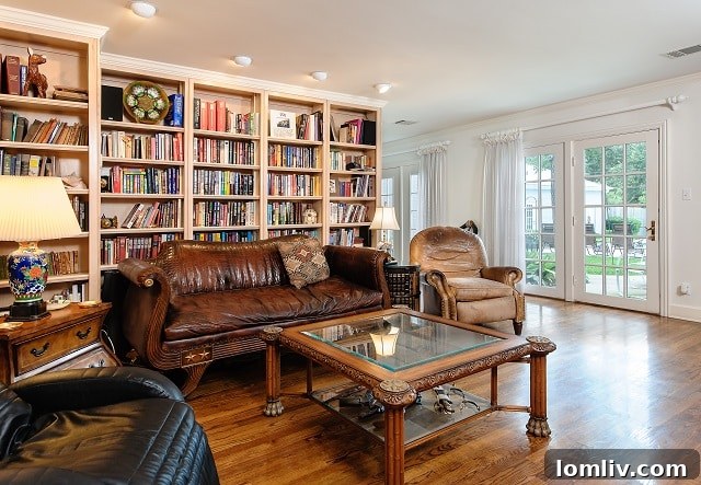 Preston Hollow's Elite Historic Find on Celebrity Avenue 9 4907 DeLoache Study - Elegant Home Office or Library