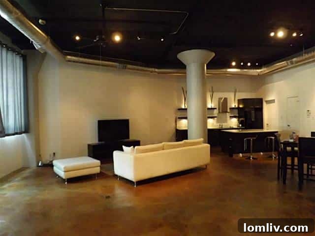 Spacious Living Area at 2220 Canton