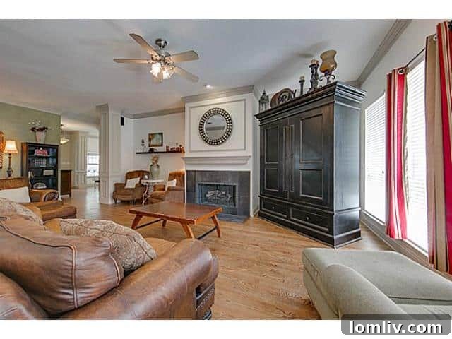 Open Concept Family Room McKinney Home