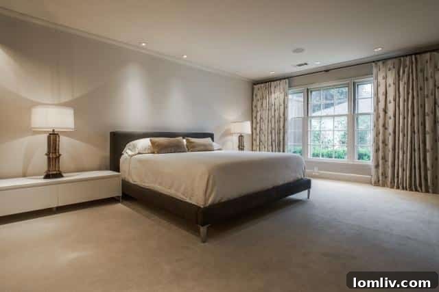 Spacious Master Bedroom with Sitting Area