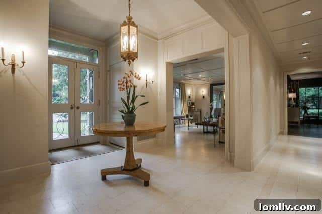 Inviting Foyer with Cork Flooring