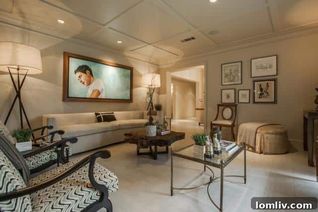 Sophisticated Living Area with Ample Natural Light