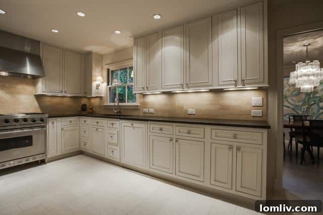 Stylish Kitchen Island and Workspace