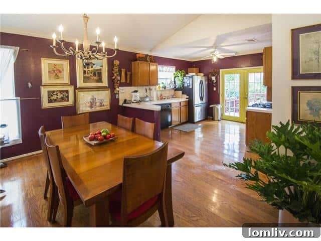 Classic Dining and Kitchen Space with Renovation Potential