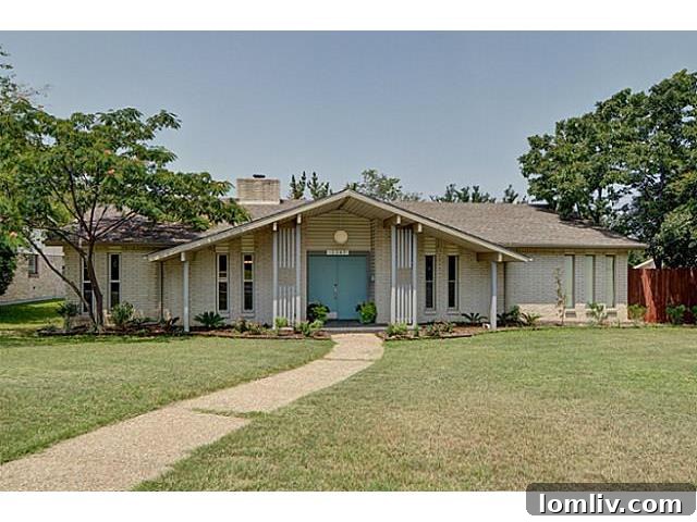 Stunning Curb Appeal of a Modern Dallas Home for Sale