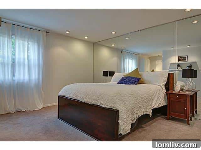 Spacious Master Bedroom in a Dallas Contemporary Home