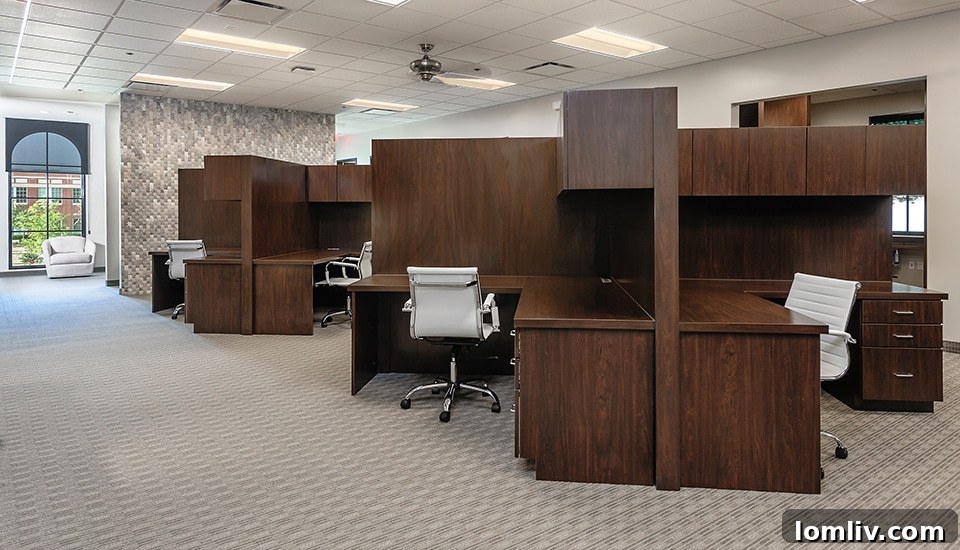 A comfortable private office setting in the new Ebby Halliday Southlake facility.