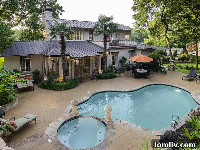 Spacious Backyard and Swimming Pool at 2142 Kessler Parkway ideal for entertainment