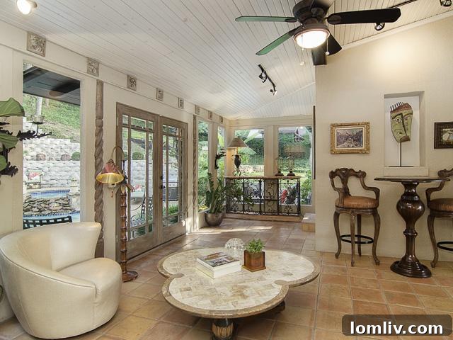 Bright and airy Sunroom at 2142 Kessler Parkway perfect for quiet mornings