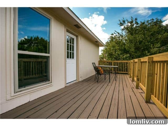 Private Balcony Deck Off Master Suite at 2352 Wildoak