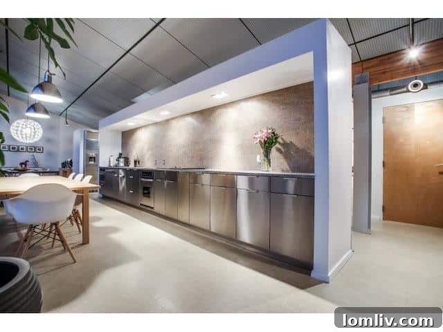 Spacious kitchen with ample counter space