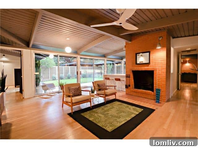 Friday Four Hundred: Pristine Midcentury Modern - A Flawless Fusion of Past and Present 13 10722 Royal Springs Formal Living Room Angle