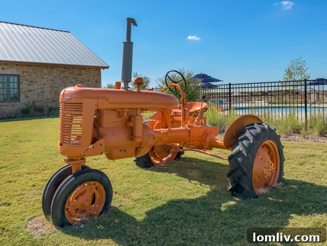 Tractor in Light Farms
