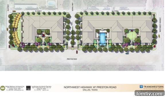 Transwestern-Landscape-site-plan-Preston-and-Northwest-Highway-575x337
