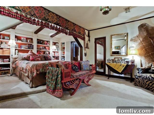 The inviting two-level master bedroom at 3544 Rankin Street, offering a unique and private retreat.