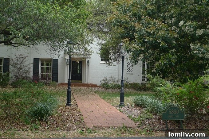 One of Mark Cuban's properties in Preston Hollow, showing its residential character