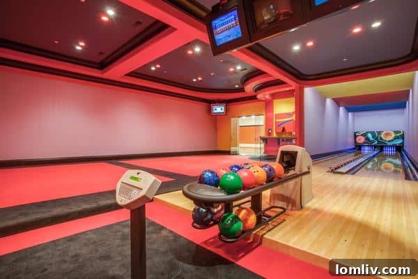 Deion Sanders Mansion Bowling Alley Fun