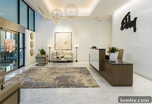 Interior view of a stylish conference room in Ebby Halliday's Preston Center office
