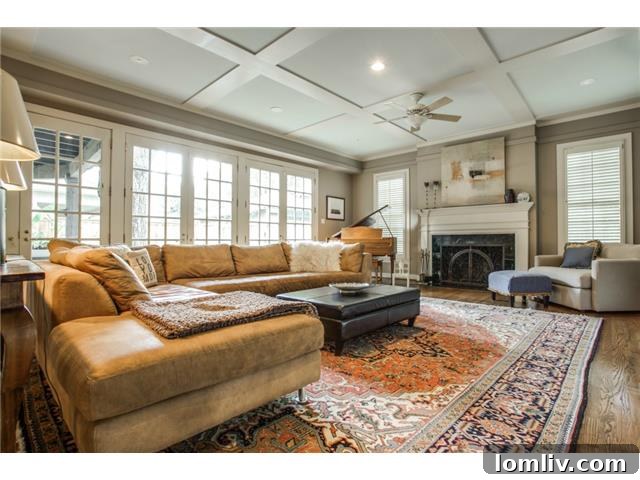 4420 Windsor Parkway Expansive Family Room - Open concept with French doors to patio