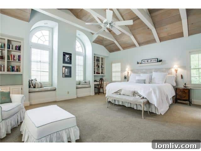 4420 Windsor Parkway Master Bedroom - Spacious and bright with unique ceiling