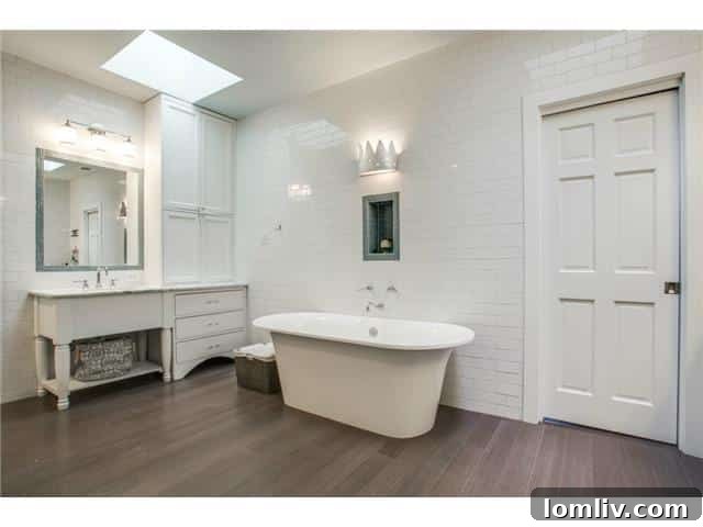4420 Windsor Parkway Master Bathroom View 2 - Modern design with bamboo flooring