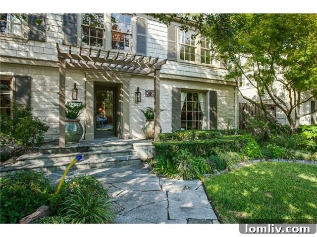 4420 Windsor Parkway Inviting Front Porch - Elegant entrance to a University Park luxury home