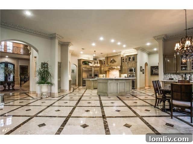 Beyond Grand: Preston Hollow's Mediterranean Villa, Brady Bunch-Sized and Stunning 12 6326 Lakehurst Dallas - Modern Kitchen Appliances